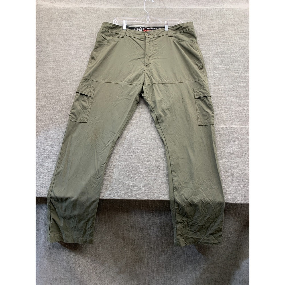 Wrangler All Terrain Gear Cargo Pants Mens Green Gray Straight Leg Lot of 2